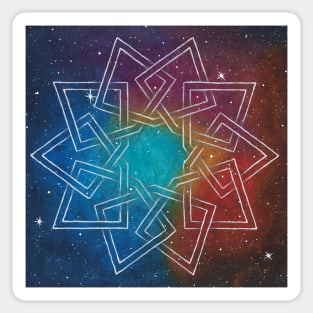 Lagoon Nebula galaxy star pattern watercolor Sticker